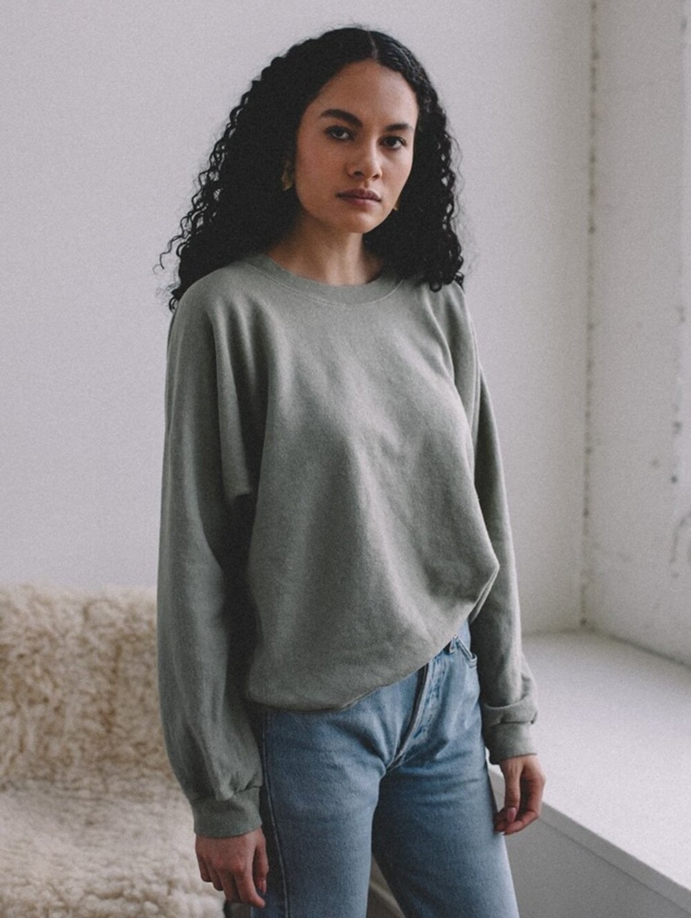 Aliyah Wanek Tig Sweatshirt In Sage